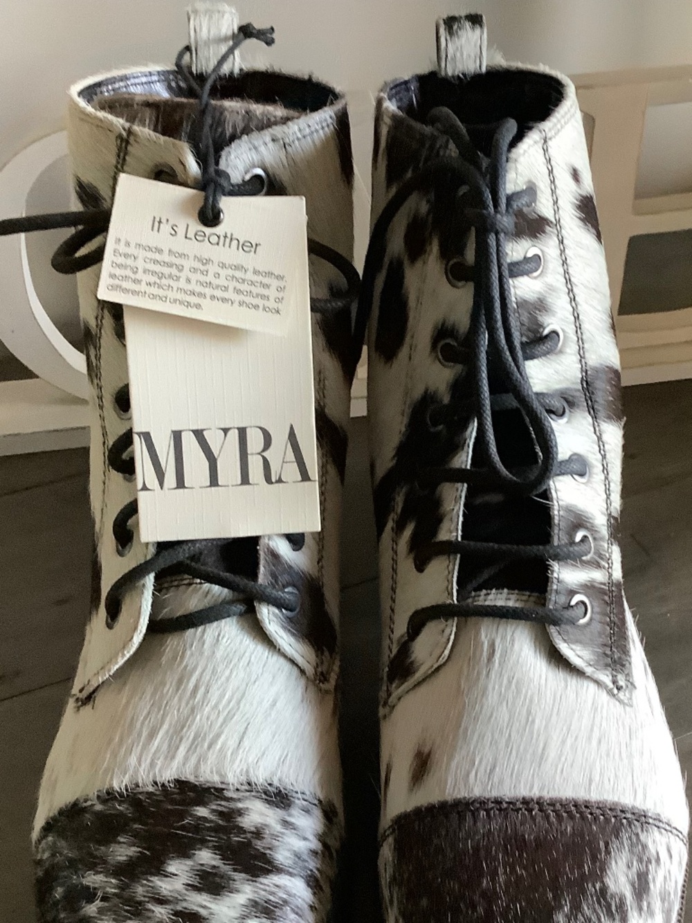 Cowhide boot